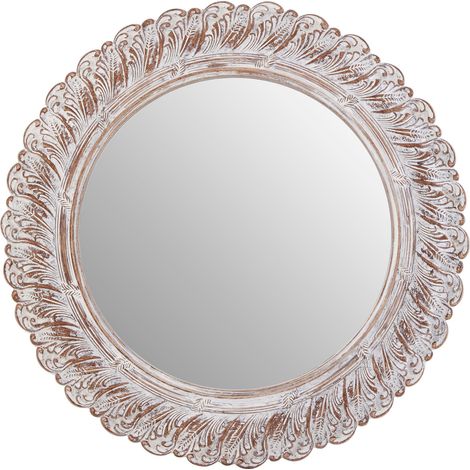 Premier Housewares Antique Grey Acanthus Leaf Wall Mirror
