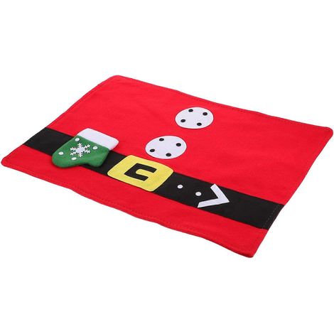 Set de table de Noël vert pour protéger la table, motif lutin créatif, lot de 3 (1/5)