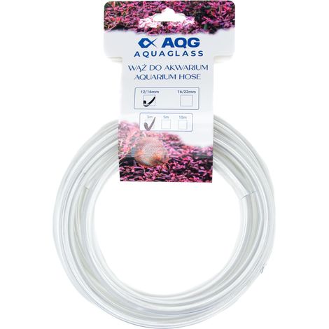 TUYAU TRANSPARENT AQG 12/16MM 3M