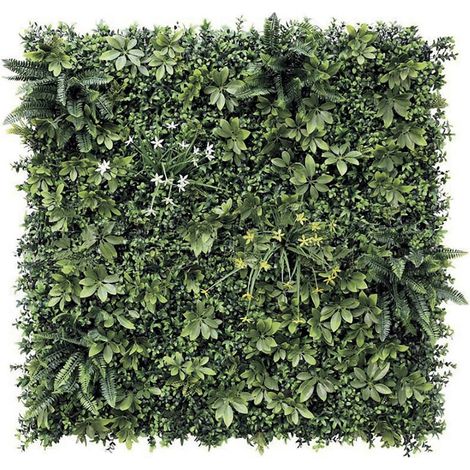 Hellene Deko-Paneel aus synthetischem Laub - Grün - 1x1m NORTENE