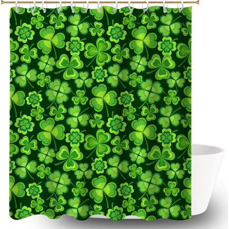 Rideau douche imperméable polyester 180x180 avec 12 œillets bâche de douche pour les fêtes de fin d’année (1/5)