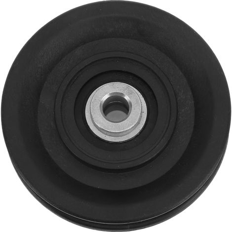 Lot de 10 poulies de 3,5 pouces en nylon silencieux et durable, à roulement universel, pour grues, équipements de gym, portes de garage, échelles et monte-charges. (1/5)