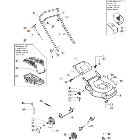 Cavo acceleratore tagliaerba modelli G47L ORIGINALE EMAK 66060077AR