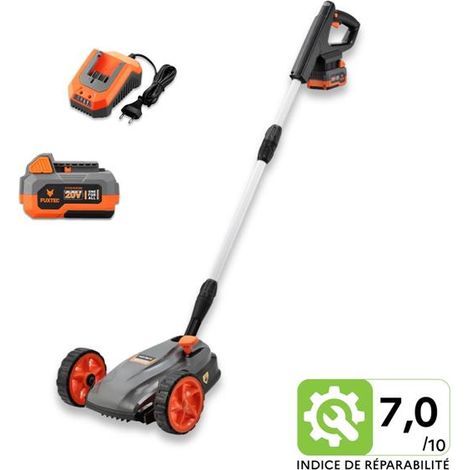 Tondeuse batterie FUXTEC FX-E1RMEH20-SET – 20 V, 22 cm de coupe, 300W, 3 hauteurs réglables, légère et maniable (1/5)