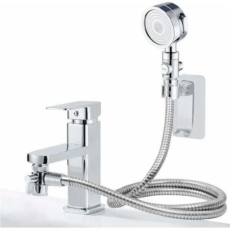 YMYNY Waschbecken-Handbrause-Set, Badezimmer-Duschkopf mit Duschschlauch für Haustierdusche, Haarewaschen oder Waschbeckenreinigung (1/4)