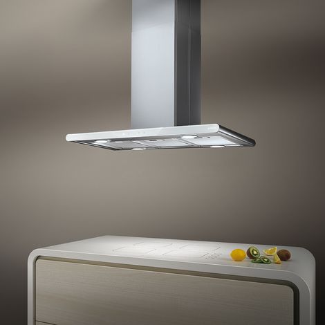 Elica GALAXY ISLAND WHIX/A/90x45 Cappa aspirante a isola Acciaio inox, Bianco 570 m3/h (1/3)