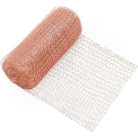 Rouleau de grillage en cuivre pour la protection du jardin - Barrière anti-escargots et autres nuisibles en acier inoxydable, occultation des trous (1/5)