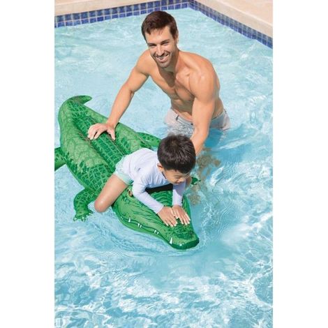 Aufblasbares Krokodil – Vinyl – 2 Luftkammern – Für Pool und Strand – 168 x 86 cm – 1 Stück (1/5)