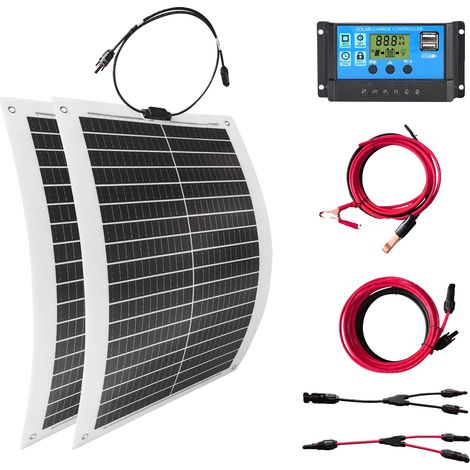 Panneau Solaire, Haute Efficacité, Design Léger, 2 PCS avec contrôle (1/2)