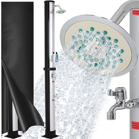 Monzana Douche de jardin solaire 35 L Douche solaire Douche Camping Piscine Plage Spa Sauna