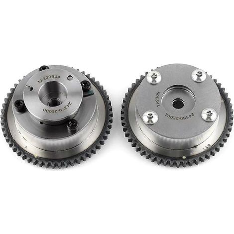 Pignons d'arbre à cames à calage variable pour systèmes d'échappement et d'admission, adaptés aux moteurs 2.0L et 1.8L, 24350-2E001 et 24370-2E000. (1/5)