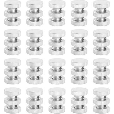 20pcs Aluminum Alloy Electric Fence Connector for Electric Fence Wire, Slotted Threaded Bolt (1/5)