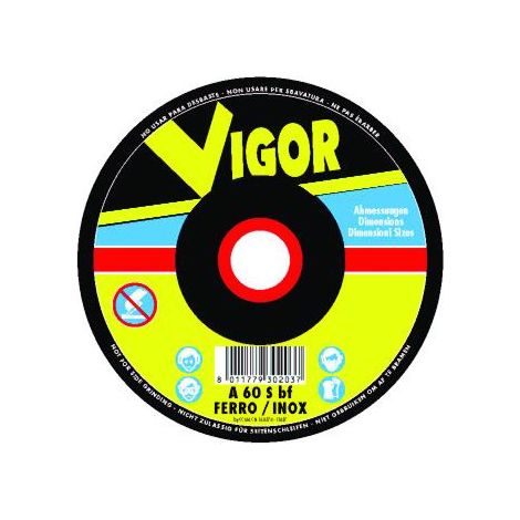 Abrasive meule Vigor Special Acier-Inox Plates 115x1,6x22