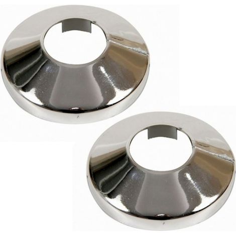 Verchromte PVC-Rosette 16 mm – 2er-Set (1/2)