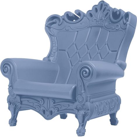 Little Queen of Love Blu polvere originale Slide design bambini bimbi baby colorata regina principessa trono moderna salotto sala da pranzo ristorante