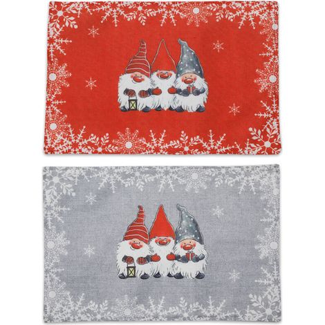 Aiperq Christmas Placemats Heat Resistant Placemats, Washable Table Mats, Non-Slip Anti-Stain Kitchen Table Placemats, Easy to Clean (1/4)