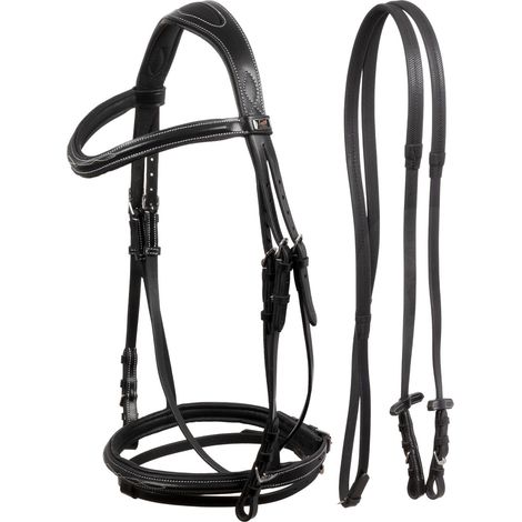 SUPREME Testiera redini e cuciture a contrasto NERO MISURA PONY (1/4)