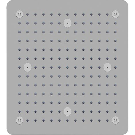 Soffione doccia a soffitto installazione da incasso acciaio inox quadro (1/4)