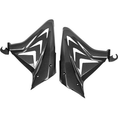 Carénage Latéral de Moto, Cadre, Spoiler, Garniture, Panneau de Protection de Capot Latéral pour CBR650R 2019-2023, Fibre de Carbone (1/2)