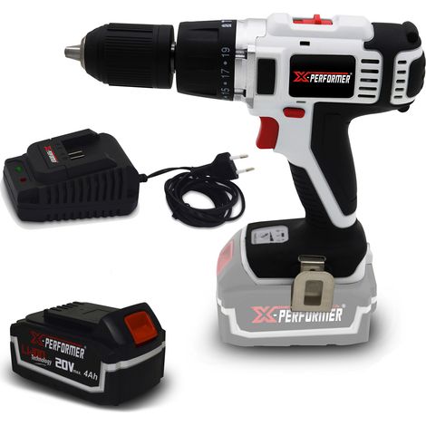 Perceuse visseuse percussion 20V LITHIUM X-Performer XP2CID20LI - Mandrin Auto + Batterie 4 Ah et chargeur inclus