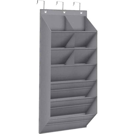 Étagère à chaussures monobloc à fixer derrière la porte, avec une grande poche, pouvant être suspendue dans une armoire ou au mur (1/5)