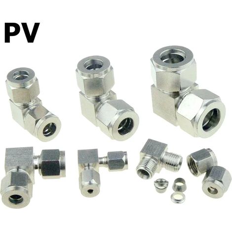Raccord de tuyauterie à compression en acier inoxydable 304 (tube de 10 mm de diamètre extérieur) : adaptateur de conversion 6 mm, 8 mm, 10 mm et 12 mm, coupleur YDF-LOK pour tubes de 1/4 et 1/2 pouce (1/5)