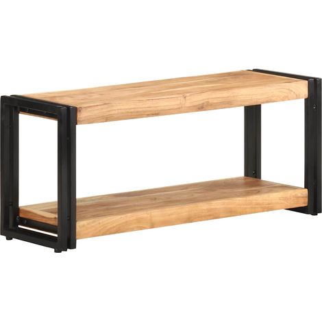 Meuble TV 90x30x40 cm Bois d'acacia solide (1/5)