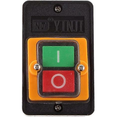 Interrupteur marche/arrêt étanche à bouton-poussoir pour perceuse d'établi KAO-5 / BSP210F-1B 10A 380 (1/5)