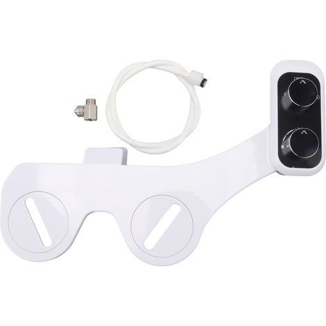 Bidet de toilette intelligent universel, conception à double buse, interrupteur à bouton, pulvérisateur autonettoyant (1/5)