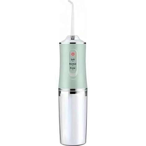 Dispositif d'irrigation buccale rechargeable - 3 modes de pression, buse rotative à 360° - Cyan