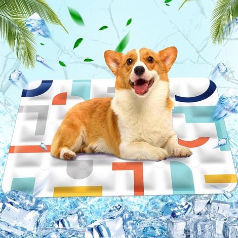 Tapis rafraichissant a injection d'eau pour chien et chat , coussin auto-refroidissant 50 x 60 cm (1/5)