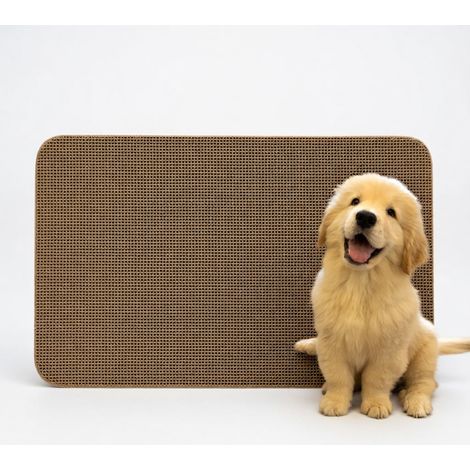 Tapis à griffer pour chat marron anneau ananas à griffer (1/5)