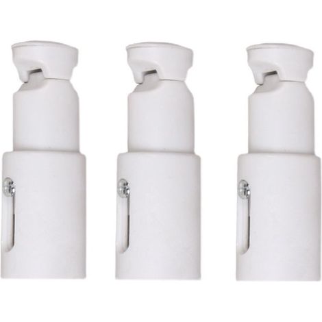 pièces - Supports de radiateur sèche-serviettes - Supports de montage pour radiateur - Kit de montage pour radiateur sèche-serviettes - pour radiateur courbé ou plat - Blanc - ABS et métal - Distance (1/5)