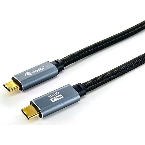 Equip 128359 Cavo USB 3.2 Gen 2 da C a C, M/M, 3,0 m, PD100W , 4K/60Hz, 10Gbps, nero (1/4)