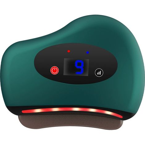 Elektrisches Schabbrett, Gua Sha-Massagegerät mit heißer Steinheizung, Gerät zum Anheben von Gesicht und Hals, vibrierendes Gerät zur Schlankheitskur mit heißer Kompresse (1/4)