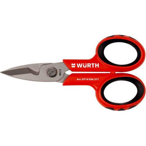 Forbice inox con tacca spelafili Wurth