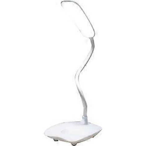 Lampe de bureau à piles pour résidence universitaire, rechargeable, 3 modes de couleur, commande tactile, intensité lumineuse réglable en continu, économie d'énergie, sans stroboscope (1/5)