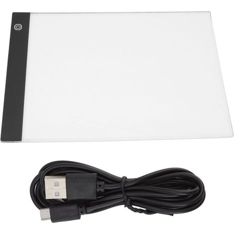 Table lumineuse LED portable ultra-mince à luminosité réglable pour la reproduction de dessins, d'animations et de pochoirs. (1/5)