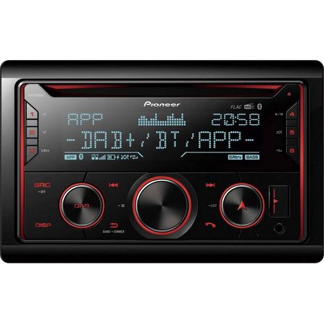 Pioneer FH-S820DAB Autoradio 2 DIN tuner DAB+, kit mains libres bluetooth, AppRadio Q675942 (1/2)
