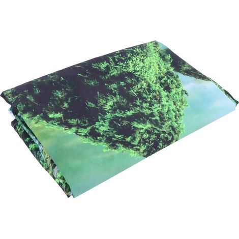 Tenture Murale Paysage de Rivière en Forêt - Couverture Décorative 150x150 cm pour la Maison (1/5)