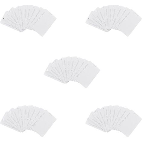 50 cartes d'accès RFID blanches 125 kHz 0,8 mm (1/3)