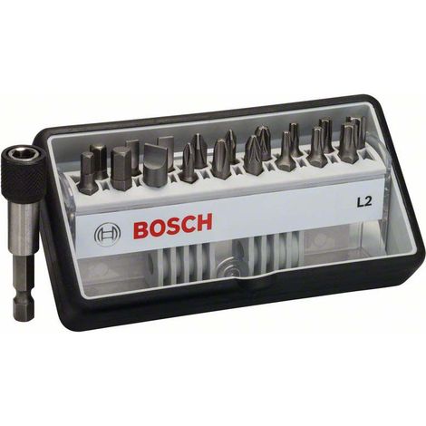 Bosch Schrauberbit-Set Robust Line L Extra-Hart 18+1tlg. 25 mm PH PZ Torx LS HEX - 2607002568 (1/3)