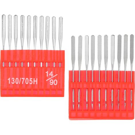 Lot de 20 aiguilles de rechange pour machines à coudre domestiques et accessoires de bricolage
