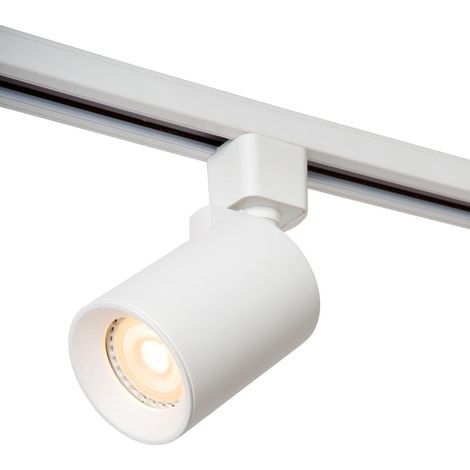 Spot sur rail - Système de rail monophasé/Éclairage sur rail - 1xGU10 - Blanc(Extension) (1/5)