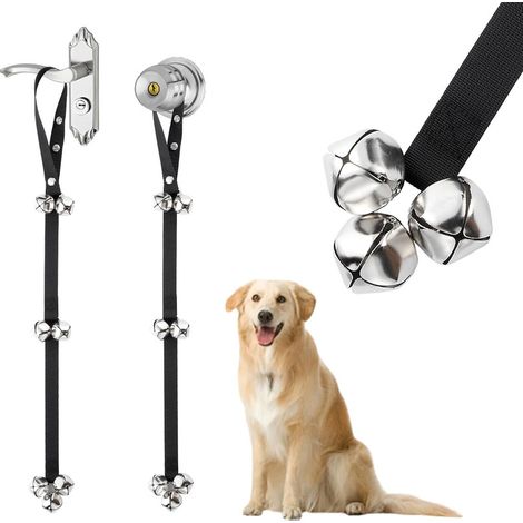 2 pcs Sonnette avec carillon extra-fort, sonnette pour chien et chat pour l'apprentissage de la propreté, sonnette réglable pour petit chien (1/5)
