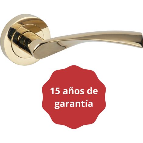 Manilla OLA Zamak roseta redonda PVD dorado brillo 52mm (1/5)