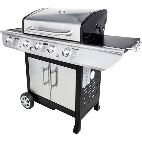 Barbecue a gas BRISBANE - 4 bruciatori 14kW + piastra calda