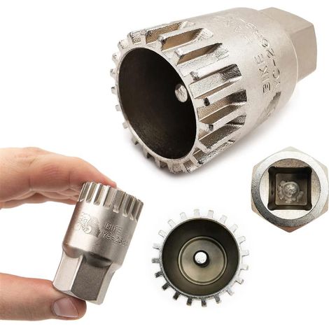 Chiave Bike Hand YC-26BB-1A per la stabilizzazione dell'asse del movimento centrale Shimano "quadrato"/"octalink".
