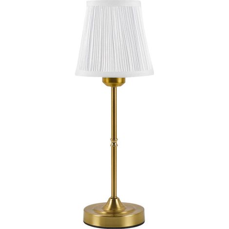 ACKERMAN – Lampe de chevet rechargeable USB en tissu nordique, 3 niveaux de luminosité, abat-jour détachable pour ambiance chaleureuse, 43 x 15 x 12 cm (1/5)