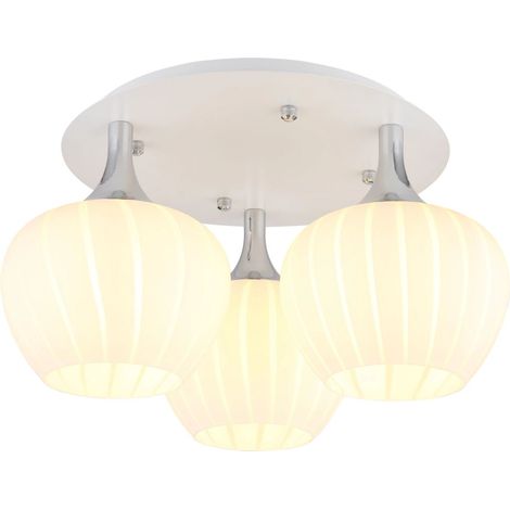 Globo - plafoniera - MAXY - bianco - vetro - Ø 45cm - E27 -